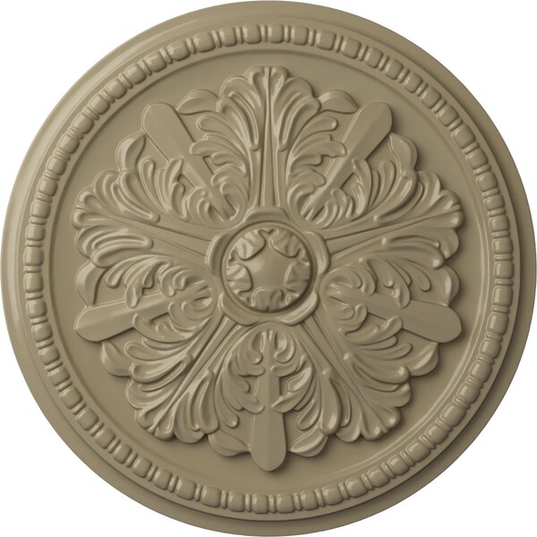 Ekena Millwork Swindon Ceiling Medallion (Fits Canopies up to 2 7/8"), Hnd-Painted Gobi Desert, 16 7/8"OD x 1 1/2"P CM16SWGDF - main